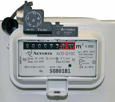 Cумматор с установленным НЧ датчиком счетчик ACD Actaris (ITRON) (Выход: 6-ти контактный разъем)