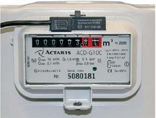 Cумматор с установленным НЧ датчиком счетчик ACD Actaris (ITRON)