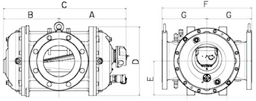ACTARIS (ITRON) Серия DELTA S3-Flow (S3F) габаритные размеры