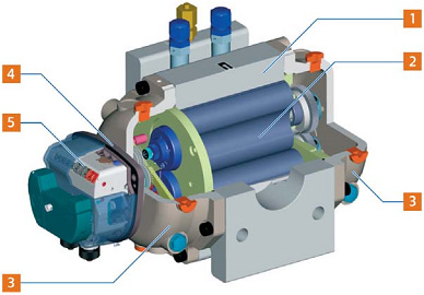 Счетчик DELTA ACTARIS (ITRON) состоит из пяти основных частей